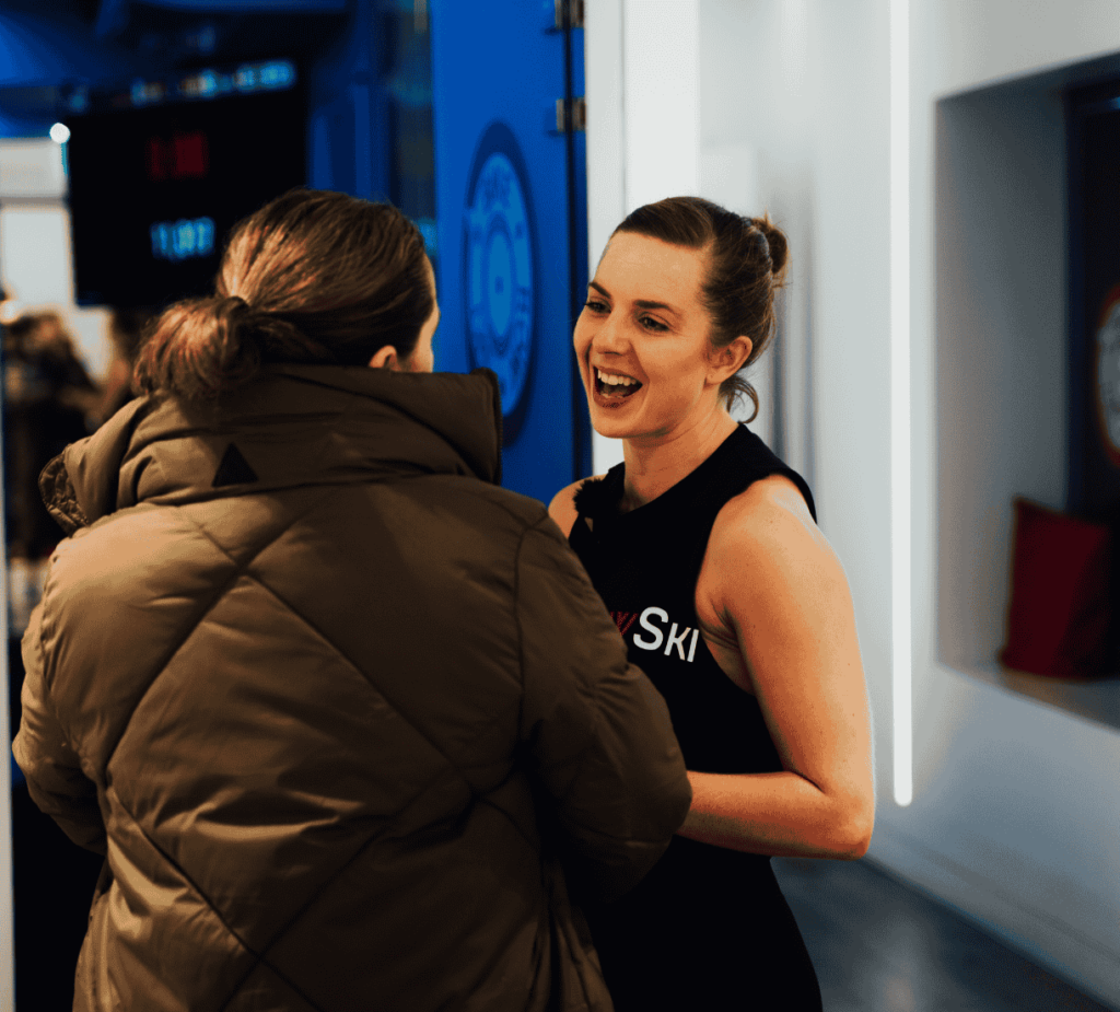 BikeRowSki community welcoming beginners and celebrating milestones